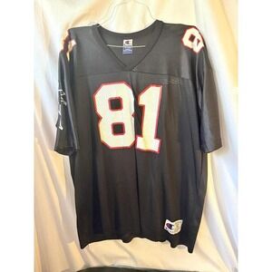 Vintage Champion Atlanta Falcons Terance Mathis 81 NFL Jersey‎ Black Mens XXL 52